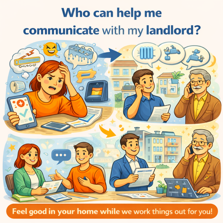 Who can help me communicate with my landlord?